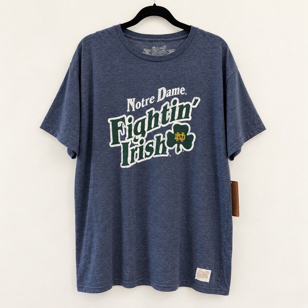NWT {Original Retro Brand} Notre Dame Fighting Irish short-sleeve crewneck t-shi